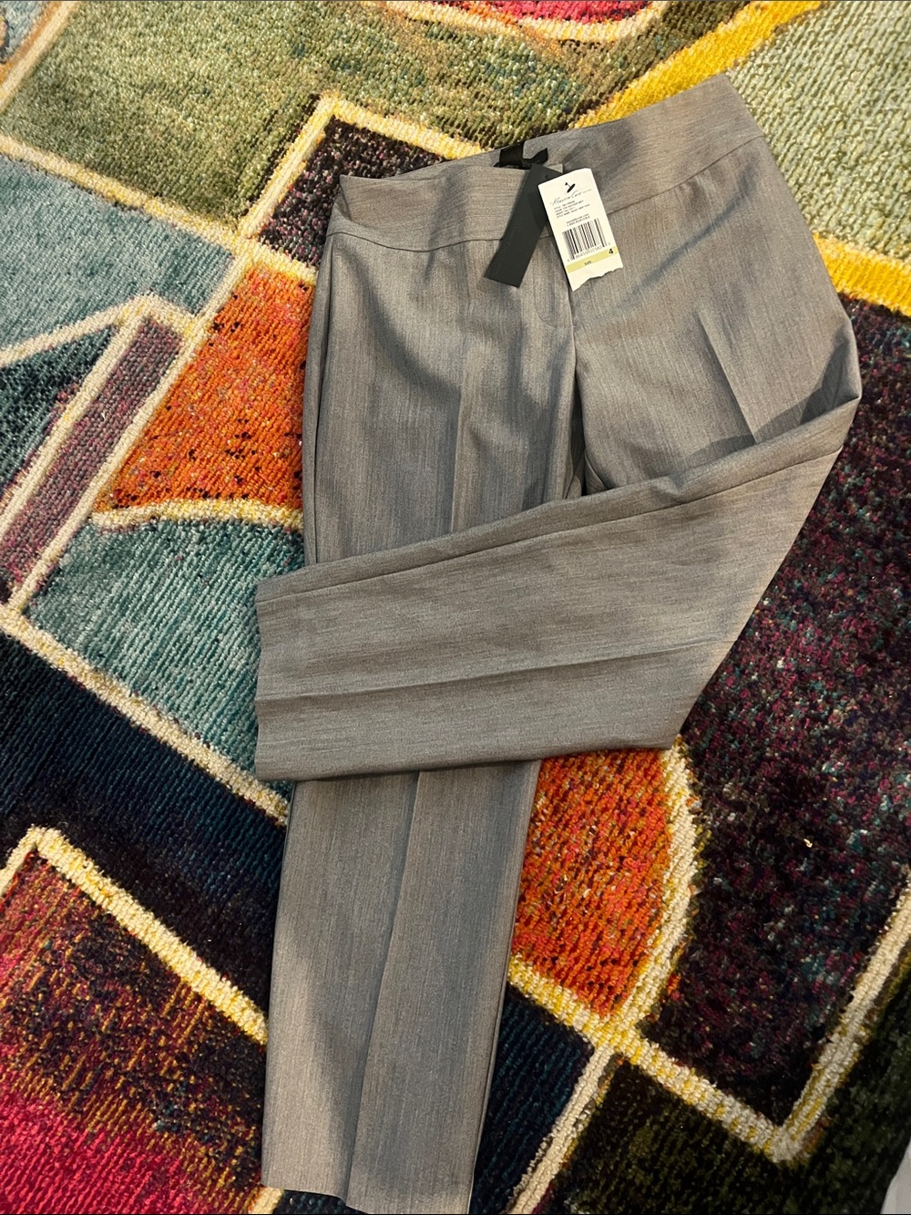 Kenneth Cole New York Heather Grey Basic Crop Pant
